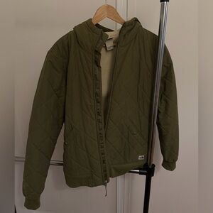 The North Face Olive Green Quilted Jacket